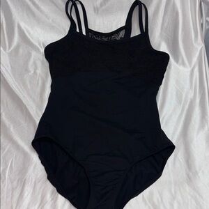 Capezio Black Dance Costume with Double Straps